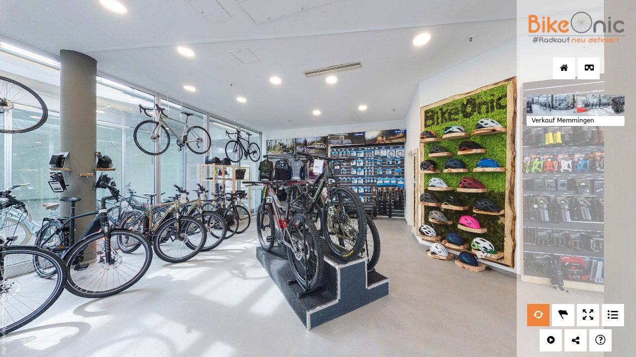 V8A Virtueller Rundgang – BikeOnic Memmingen, Gewerbe in Memmingen